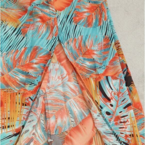 Plants Print Split Thigh Pants (size Large) NWT)💜💜💜👍 - Picture 5 of 10